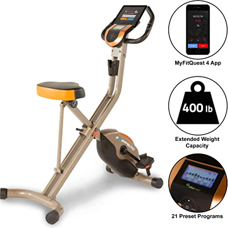 Sports & Outdoors Exerpeutic GOLD 525XLR Folding Recumbent Exercise Bike with 181 kg maximum weight capacity Sports & Outdoors Exercise Machines